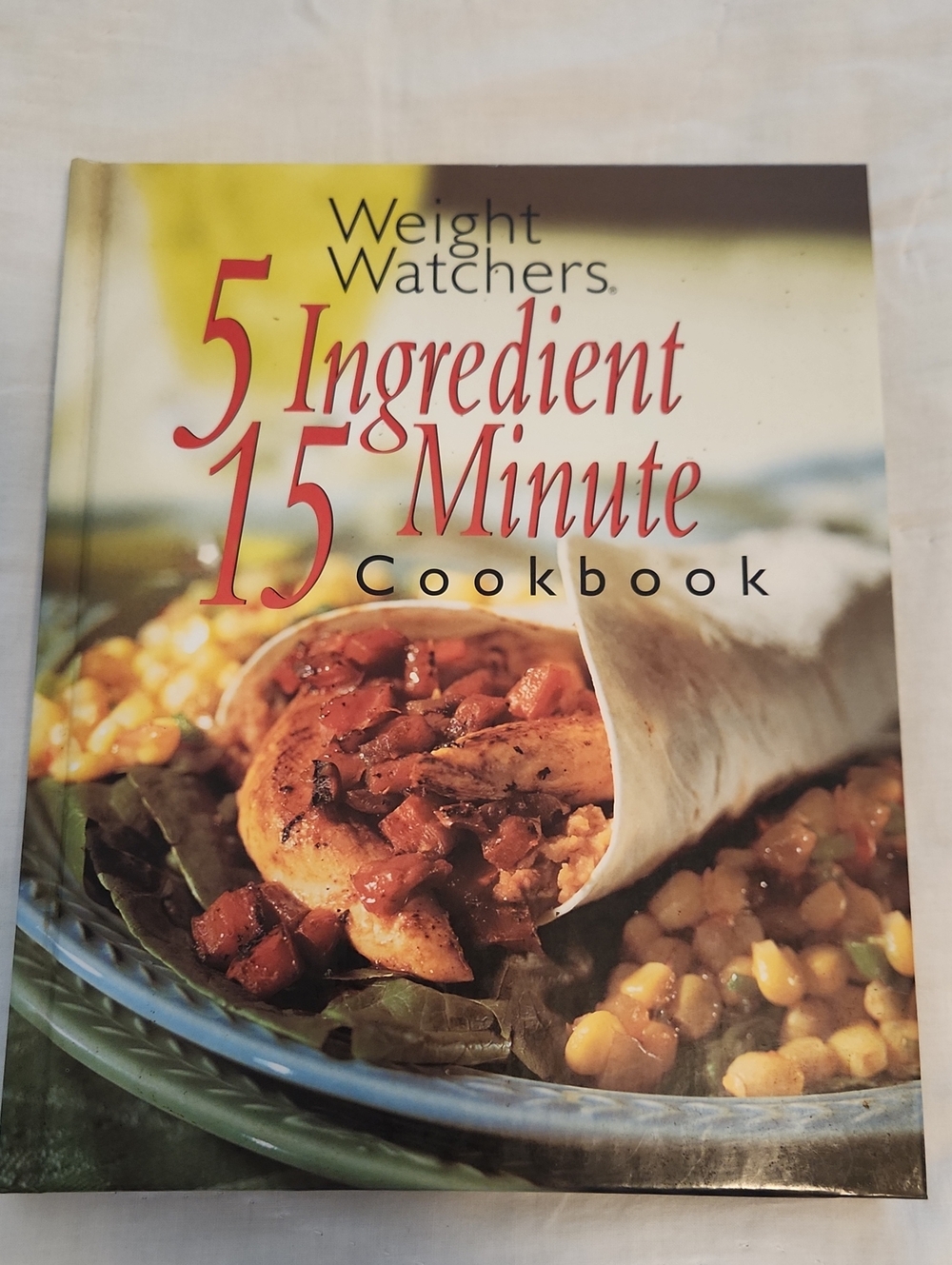 Weight Watchers Cookbook with Yellow and Red Cover Art